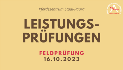 Mehr zu: Feldprüfung für Haflinger- und Warmblutstuten im Rahmen der Leistungsprüfungen 2023