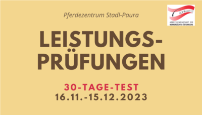 Mehr zu: 30-Tage-Test für Hengste und Stuten der Rasse Noriker im Rahmen der Leistungsprüfungen 2023.